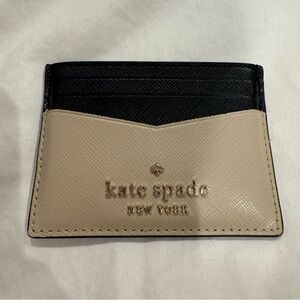 Kate Spade Black and Tan Card Holder